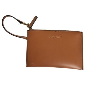 Calvin Klein Brown Faux Leather Wrislet